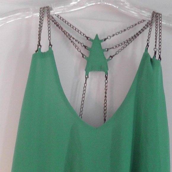 Green Cocktail Dress - Picture 2 of 3